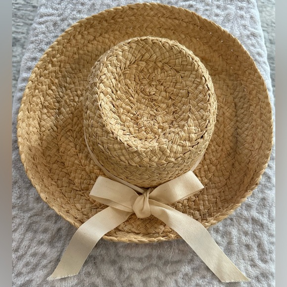 ✨VINTAGE✨ S.F. Green San Francisco SUN ☀️ HAT w/ Cream BOW EUC‼️ - Picture 9 of 15